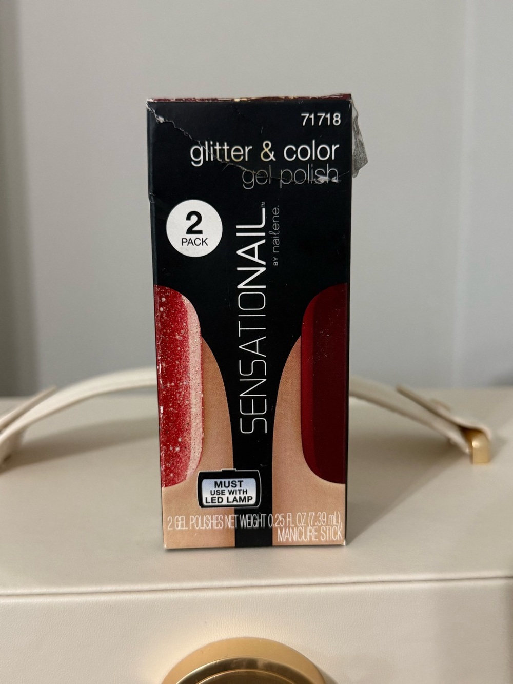 Sensational Glitter & Color Gel Polish 2-Pack – Red & Sparkle